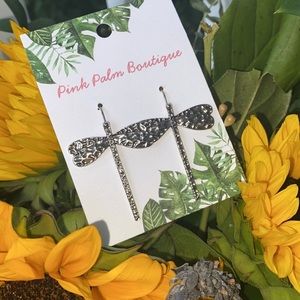 NWT Gold or Silver Dragonfly Earrings